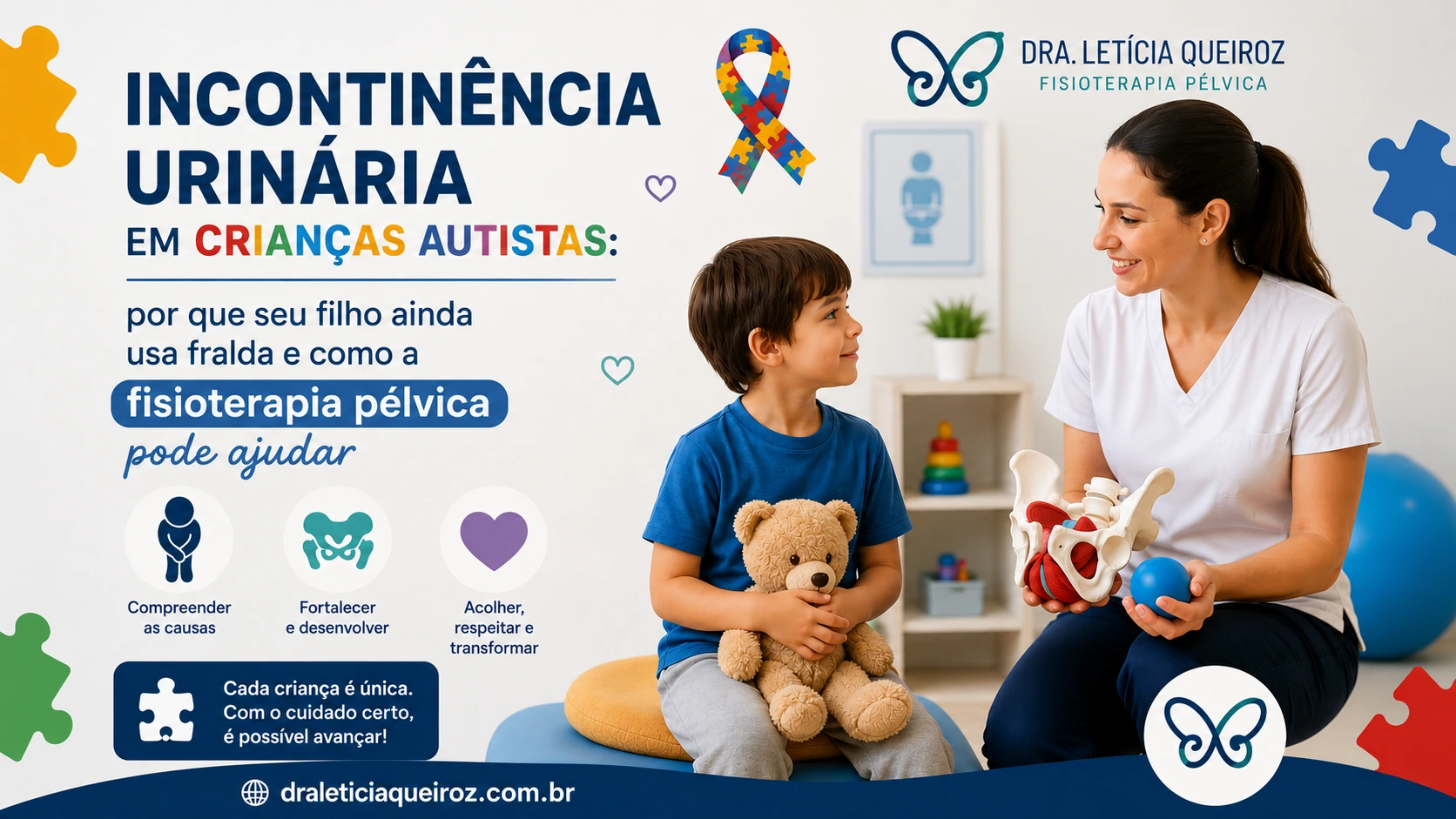 Incontinência urinária em crianças autistas: por que seu filho ainda usa fralda e como a fisioterapia pélvica pode ajudar