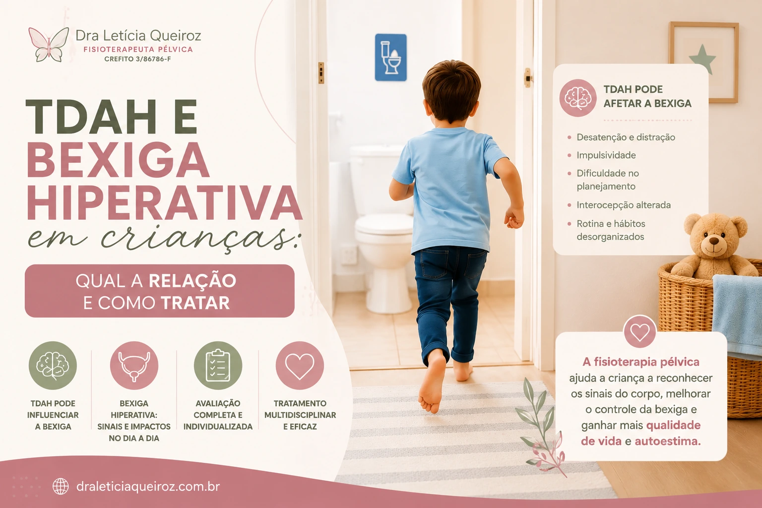 TDAH e bexiga hiperativa em crianças: qual a relação e como tratar